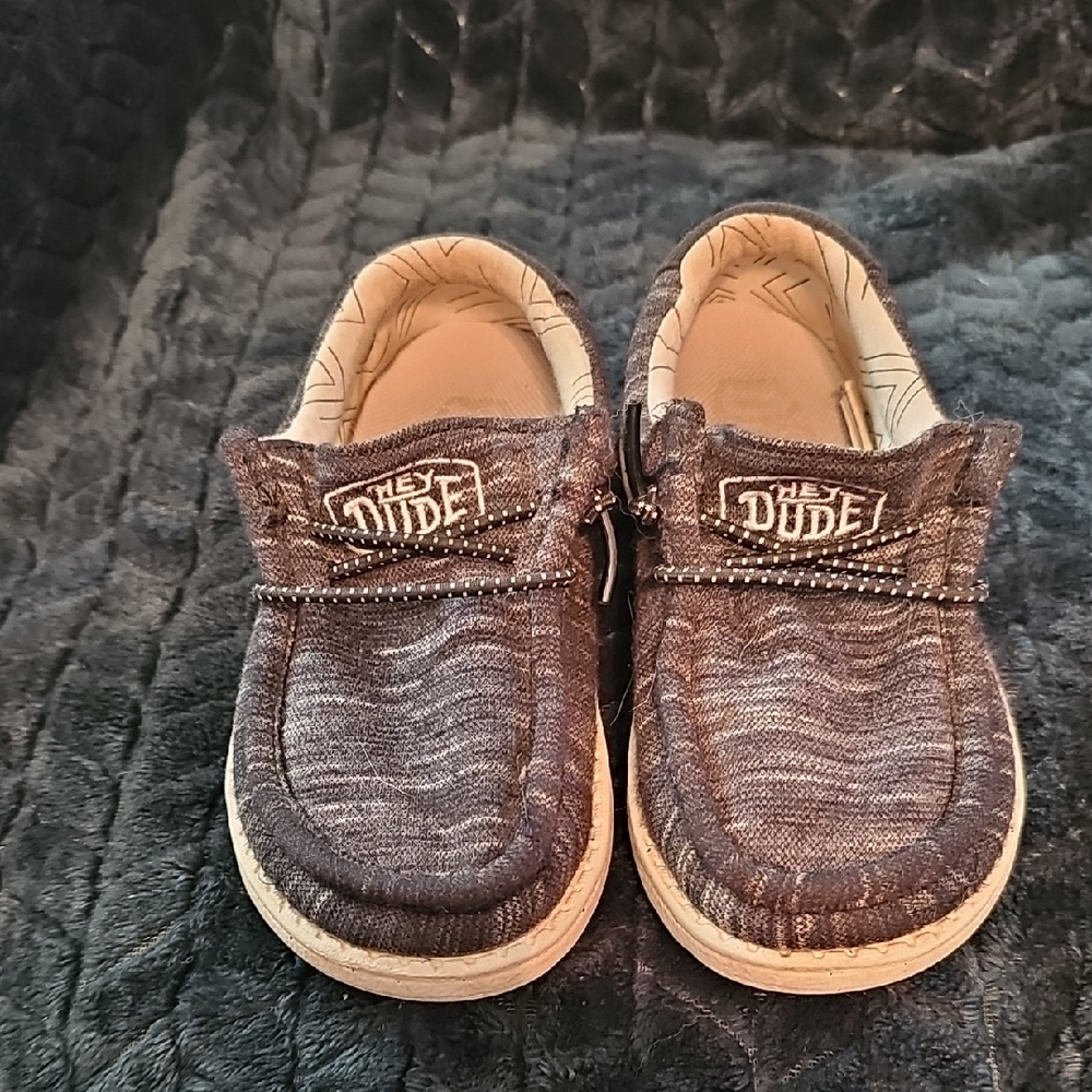 Hey Dude Kids' Charcoal Moccasins